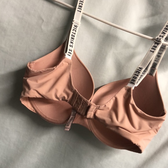 Victoria’s Secret T-shirt push-up full coverage 32DD convertible dusty pink bra - Picture 9 of 13